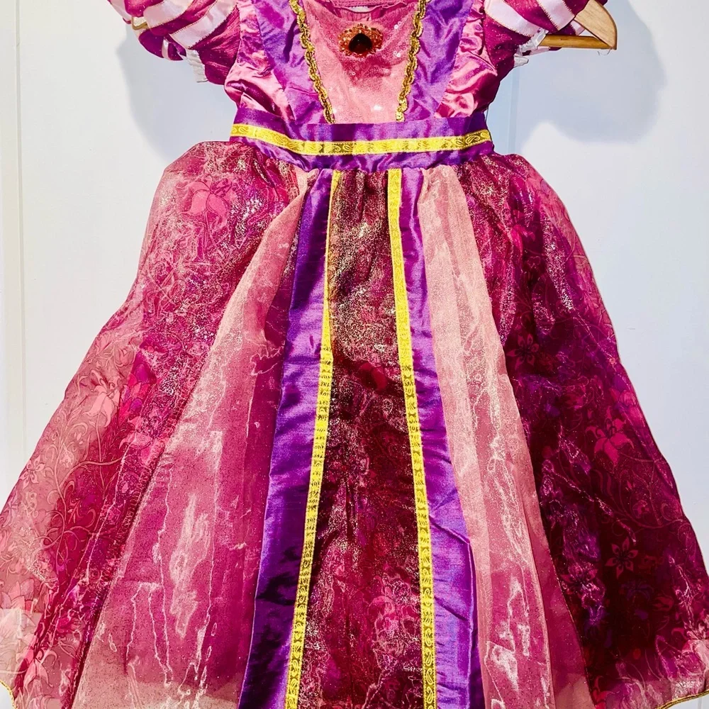 Official 💯 Original Disney Store Europe Rapunzel Costume from Tangled Rare SZ 4 - Picture 11 of 17